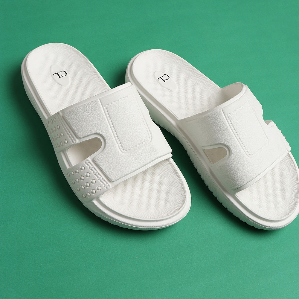 Men Textured Comfort Sliders