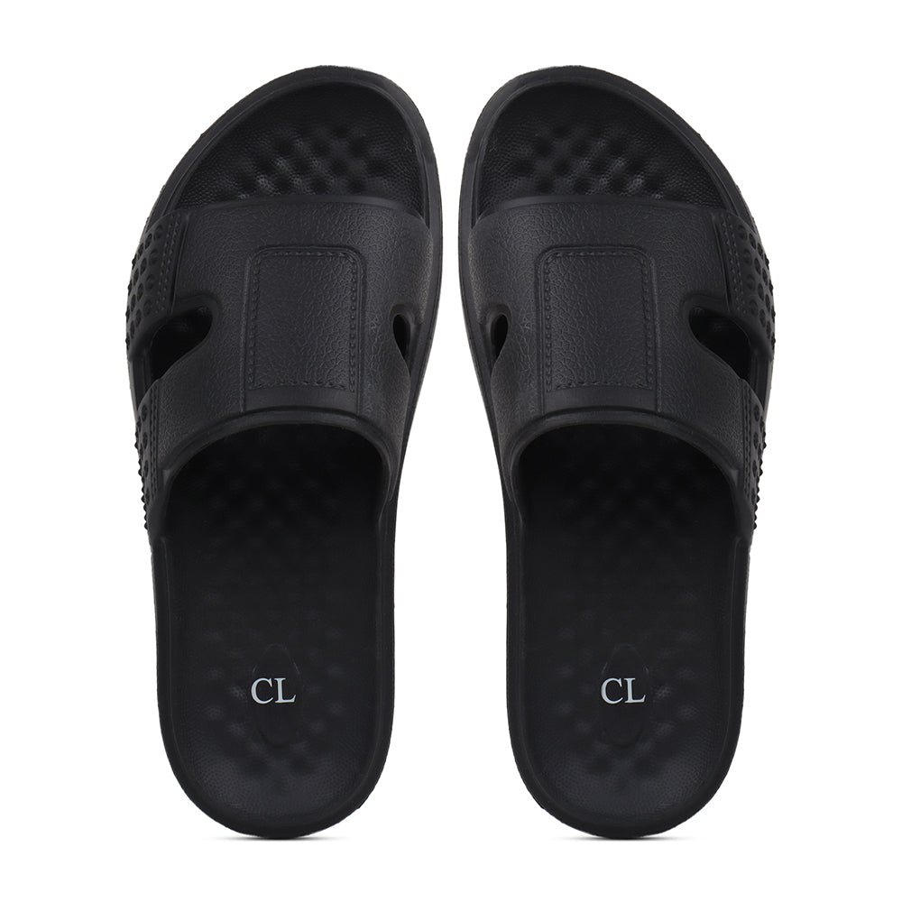 Men Textured Comfort Sliders