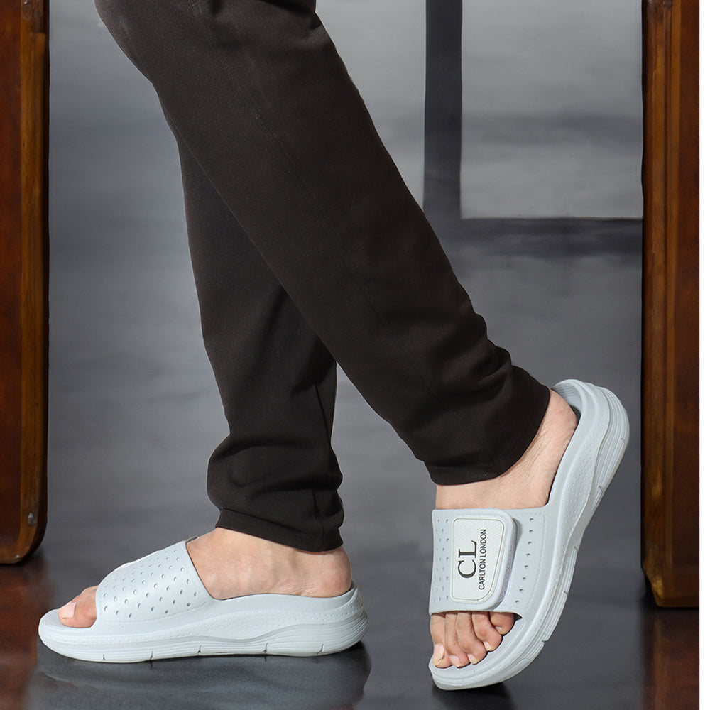 Men Perforated Adjustable Comfort Sliders