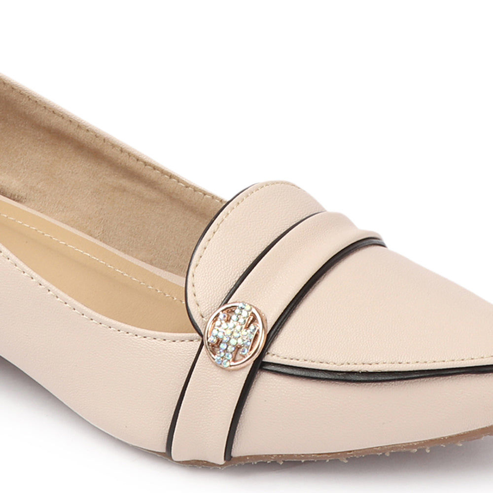 Women Solid Slip-On Block Heel Pump