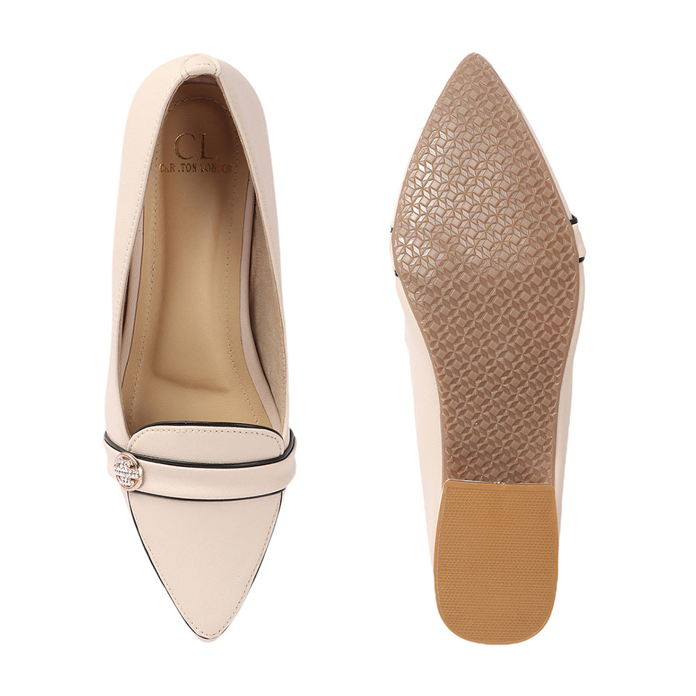Women Solid Slip-On Block Heel Pump