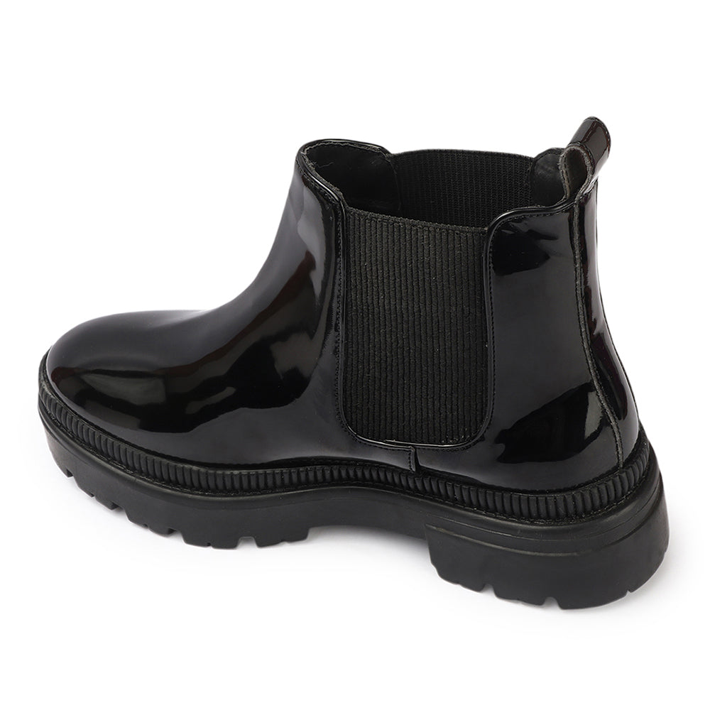 Women Block-Heeled Chelsea Slip-on Boots