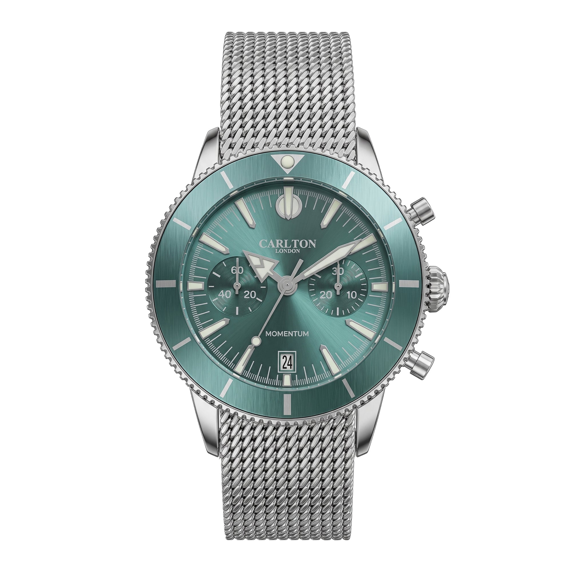 Carlton London Men Momentum Teal Analog Watch - CL-MT-TL