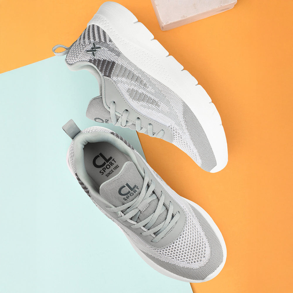 Women Mesh Flyknit Technology Lace-Up Sports Shoes