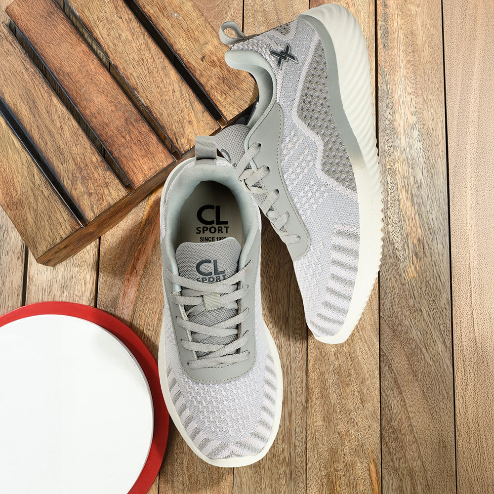 Women Mesh Flyknit Technology Lace-Up Sports Shoes
