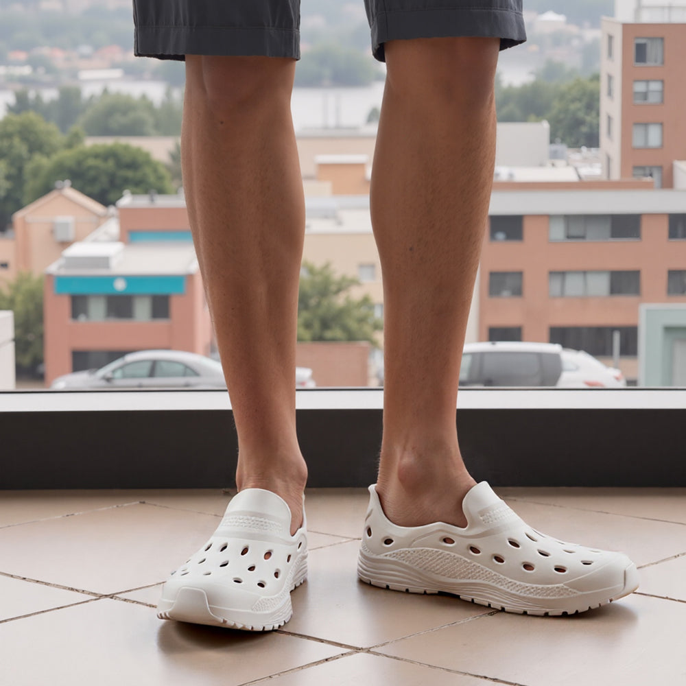 Men Perforated Comfort Casual Slip On Shoes