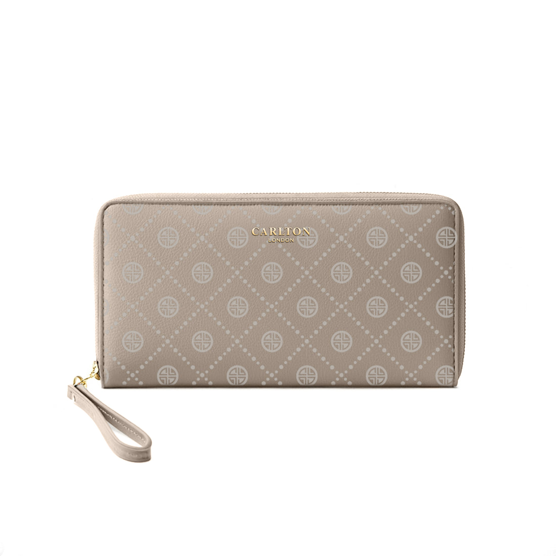 Carlton London Women Printed Zip Around Wallet With Detachable Wrist Strap