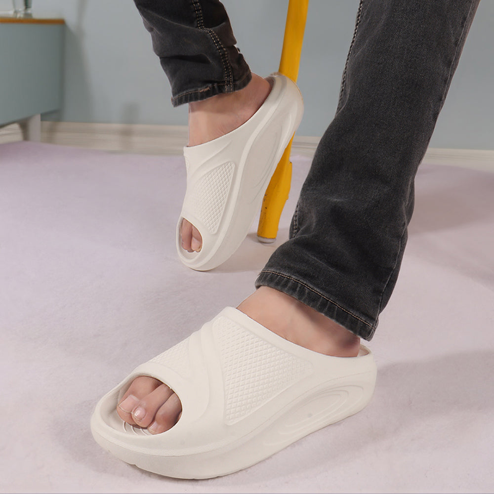 Men Textured Comfort Sliders