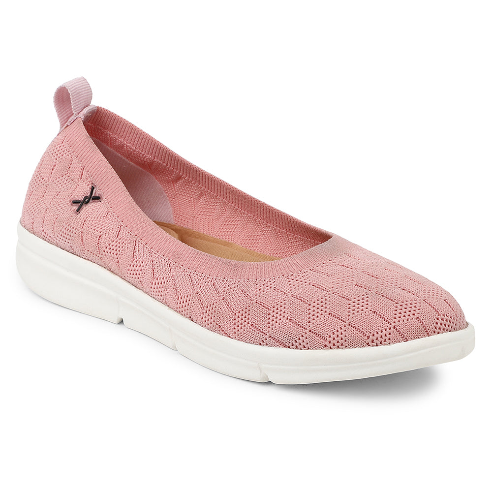 Women Textured Knit Comfort Ballet Flats