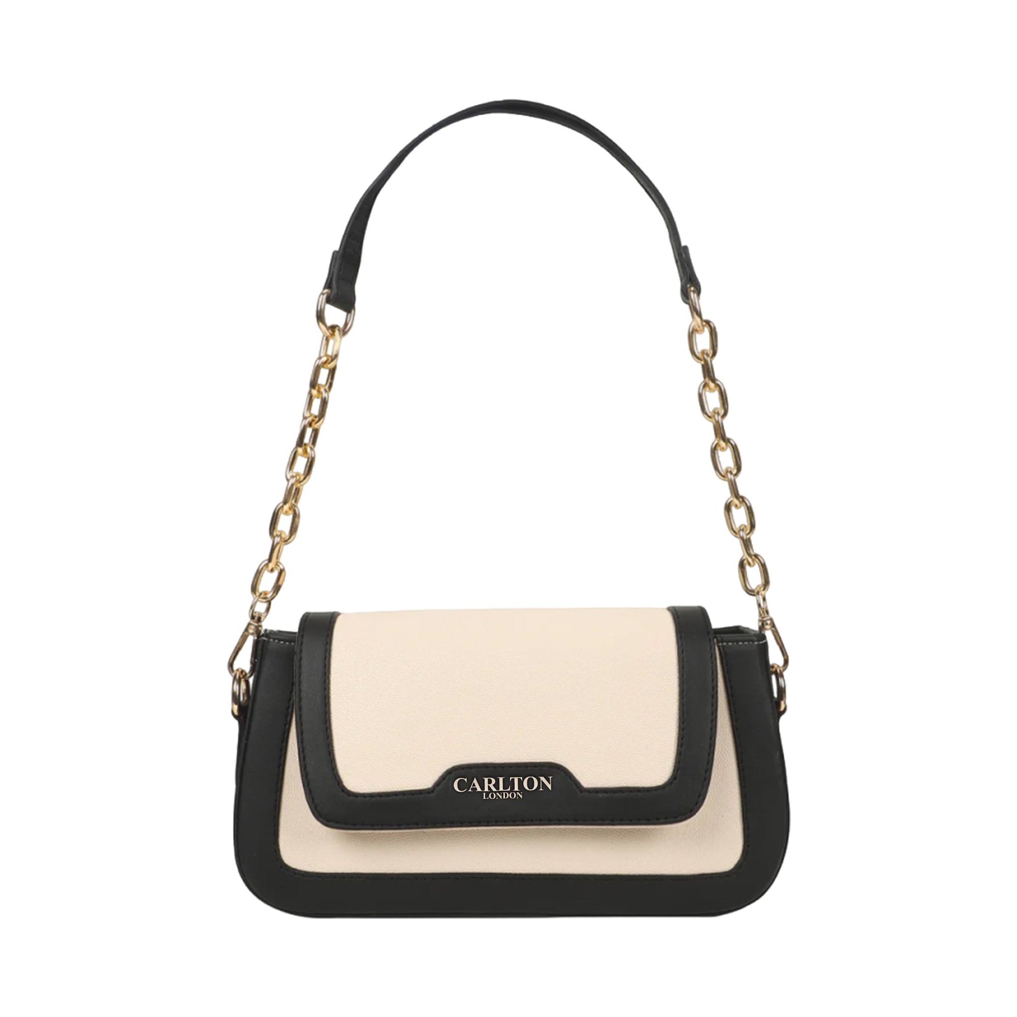 Carlton London Women Handbag - CLLP-945 CREAM BLACK