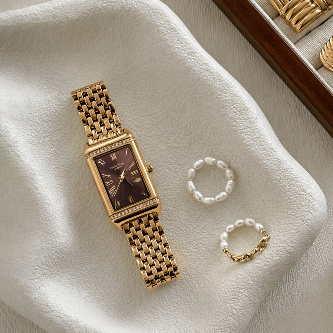 Carlton London Women Amara Brown Analog Watch CL-AM-BRW