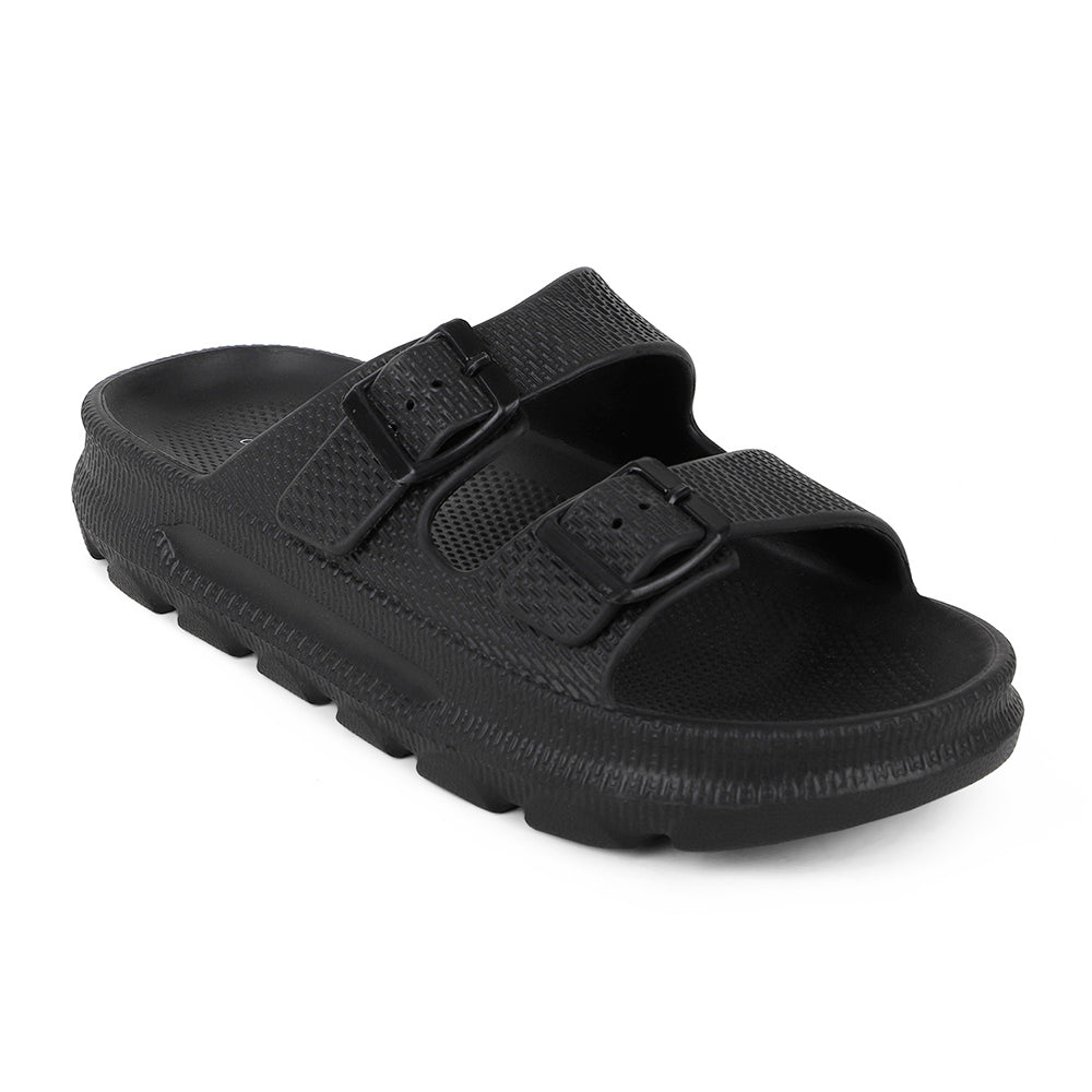 Men Textured Dual Strap Comfort Sliders