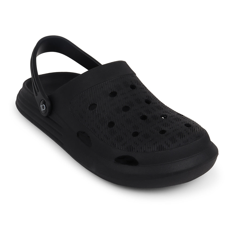 Men Sculpted Perforated Comfort Clogs with Back Strap