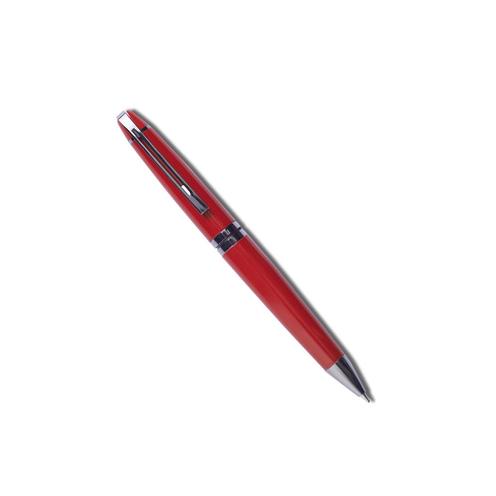 Carlton Red Gun Metal Twist Pen - Sophisticated Elegance with a Twist
