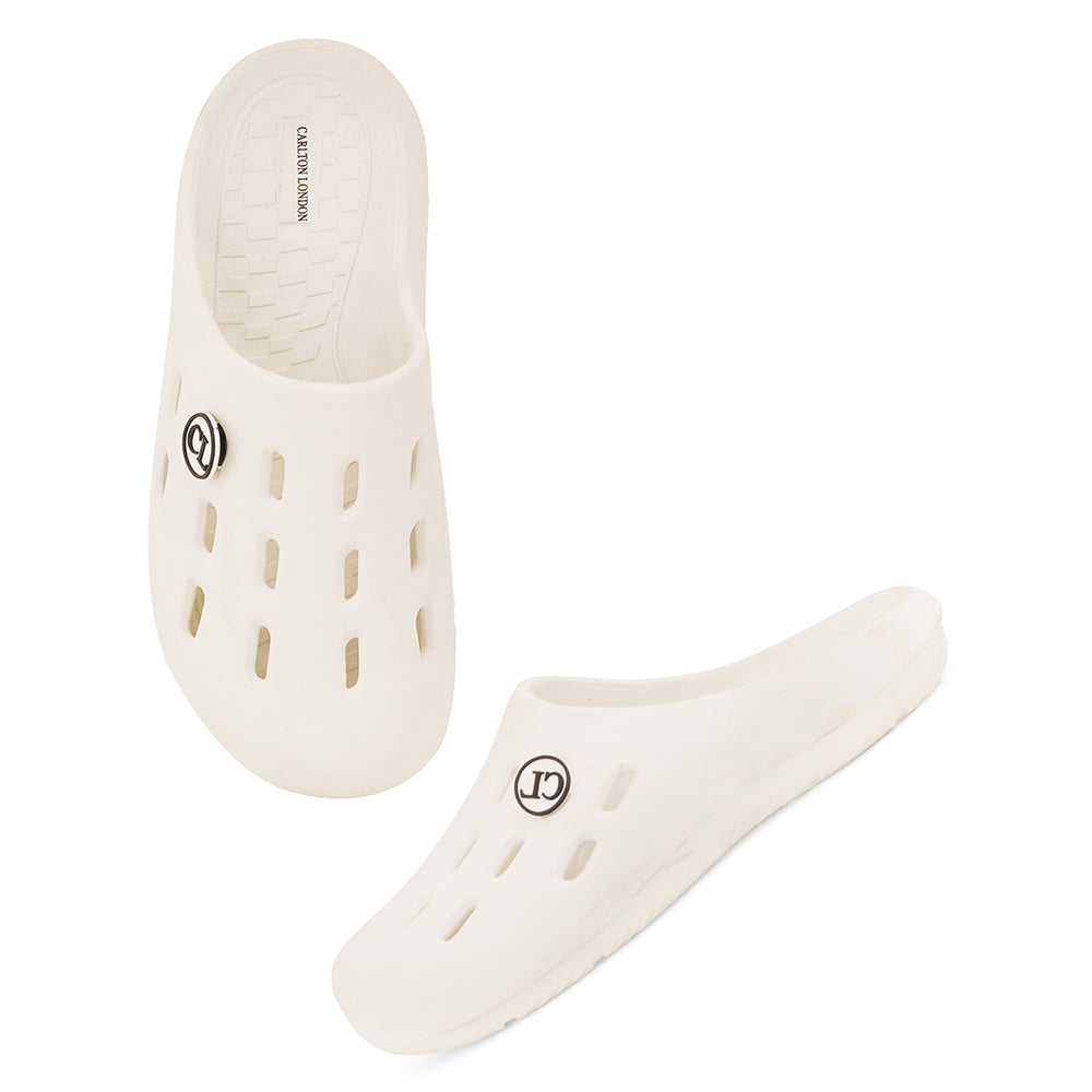 Men Perforated Slip On Mule Clogs