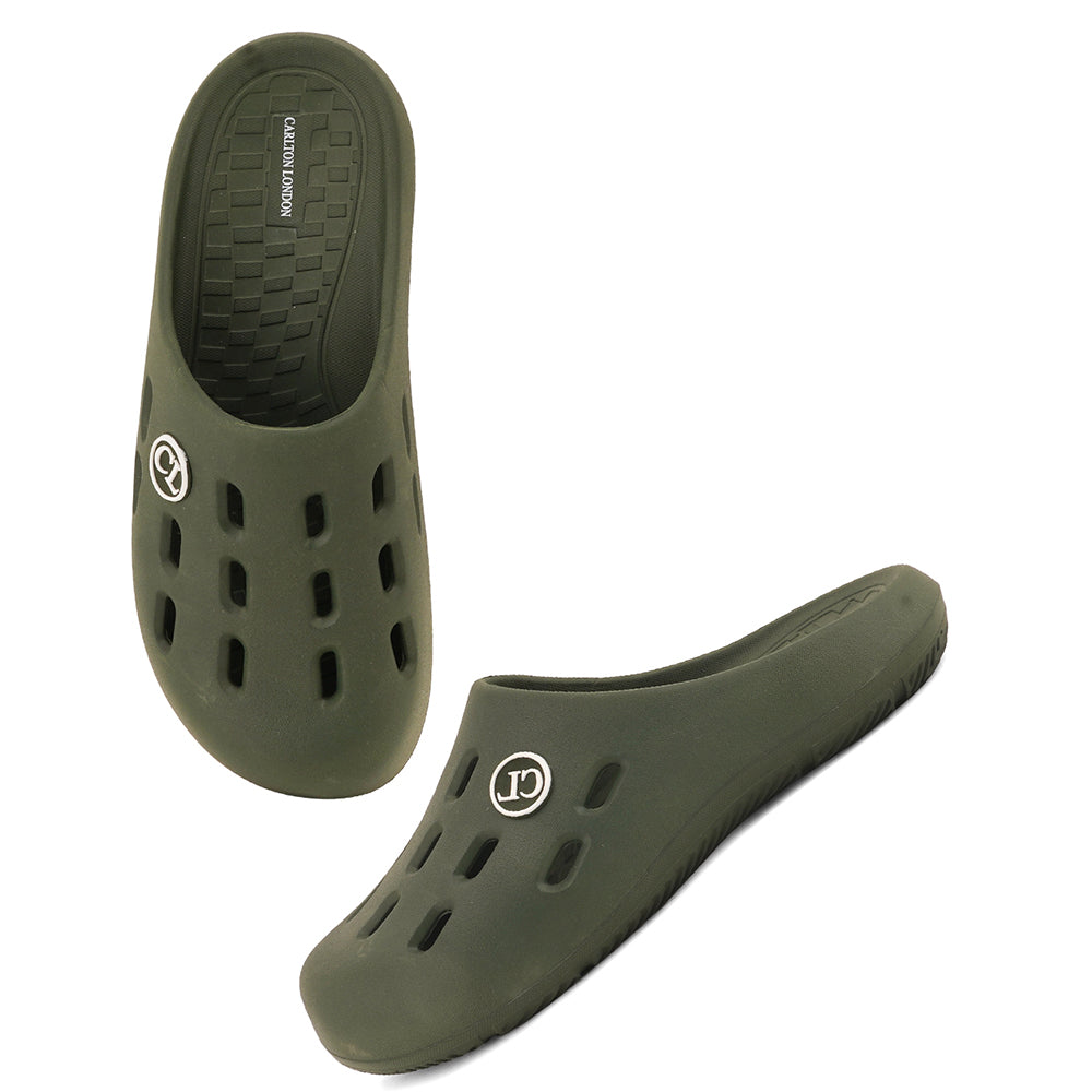 Men Perforated Slip On Mule Clogs