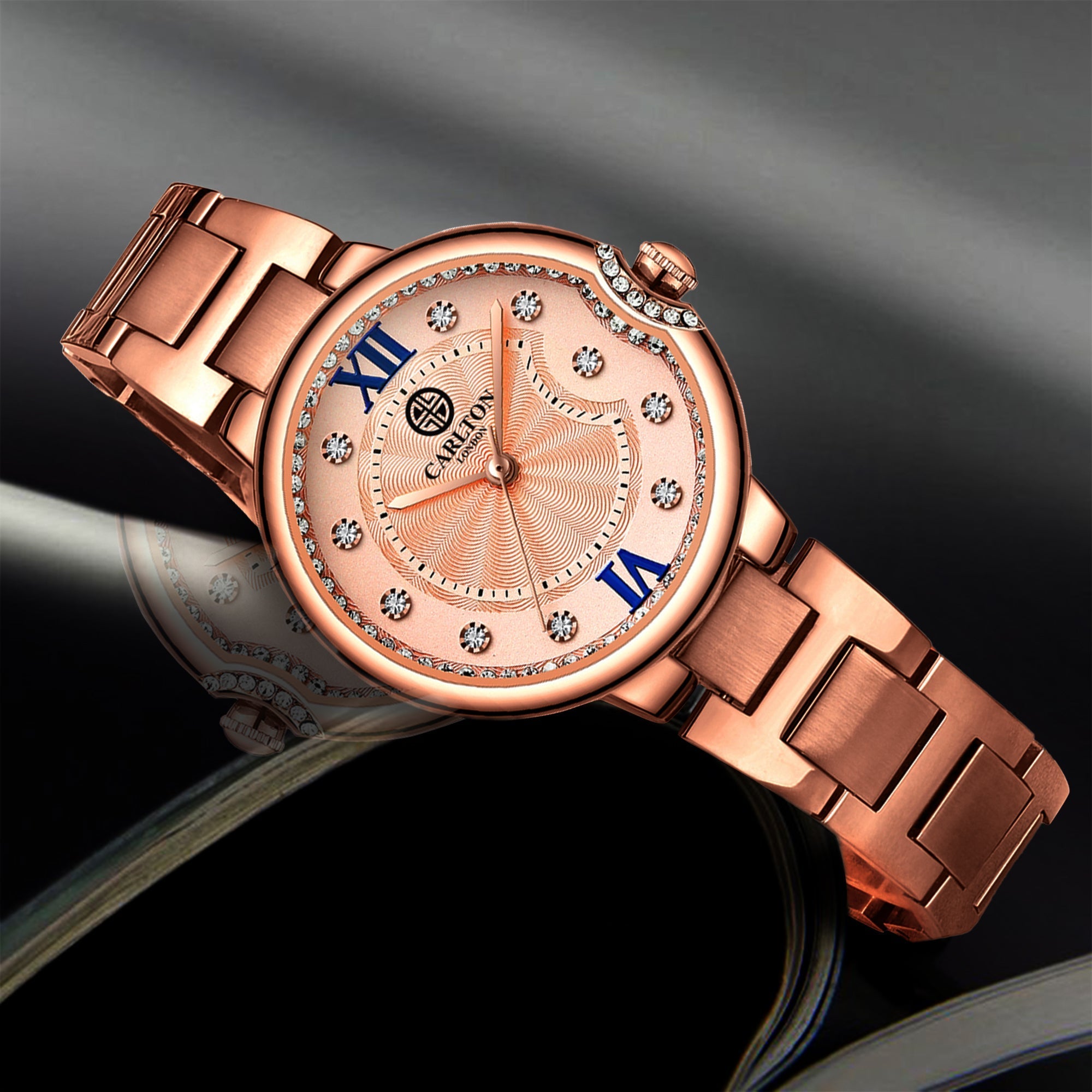 Charlotte Women Analog Rose Gold Watch-CLDRGS-002