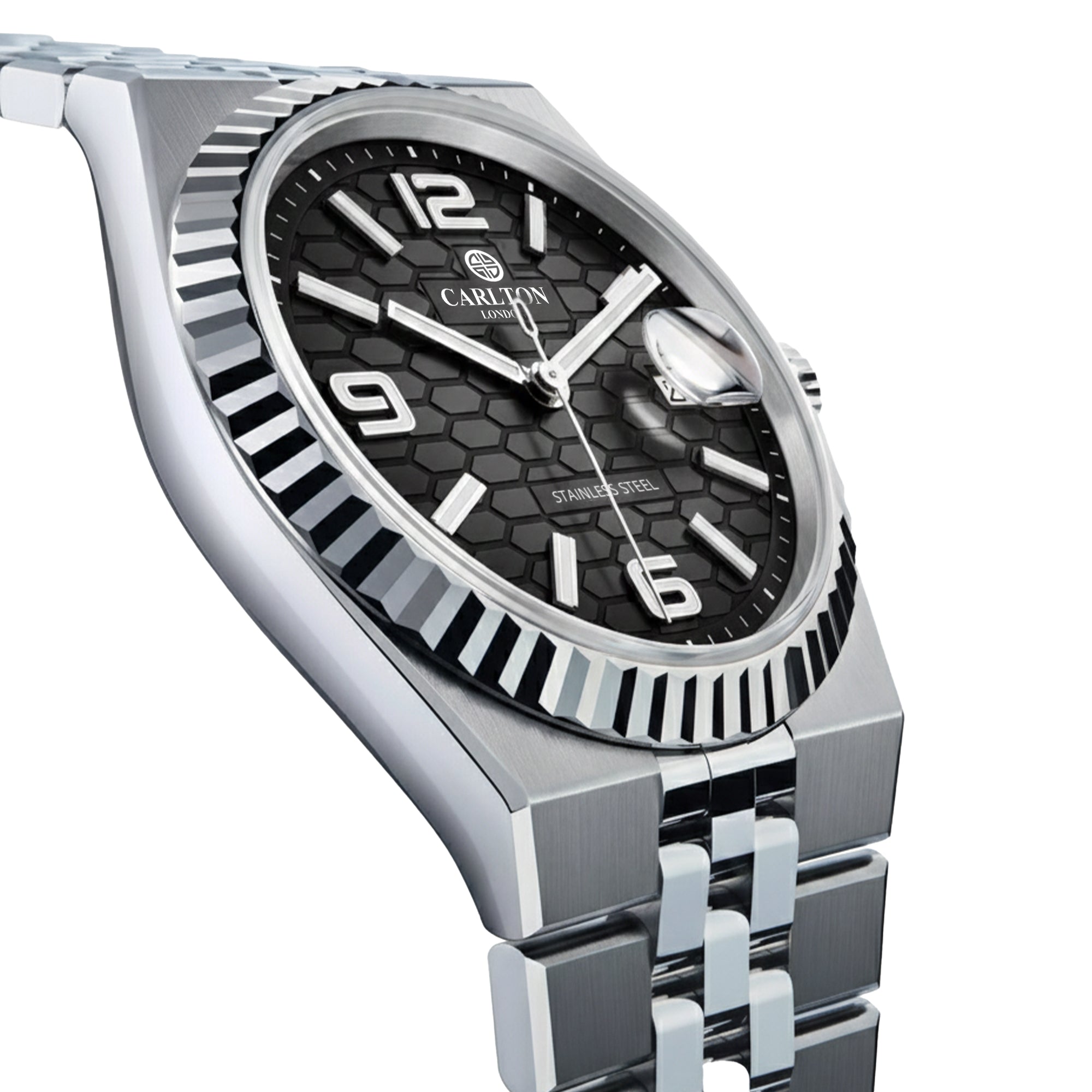 Carlton London Men Rover Black Analog Watch CL-ROVER-BLK