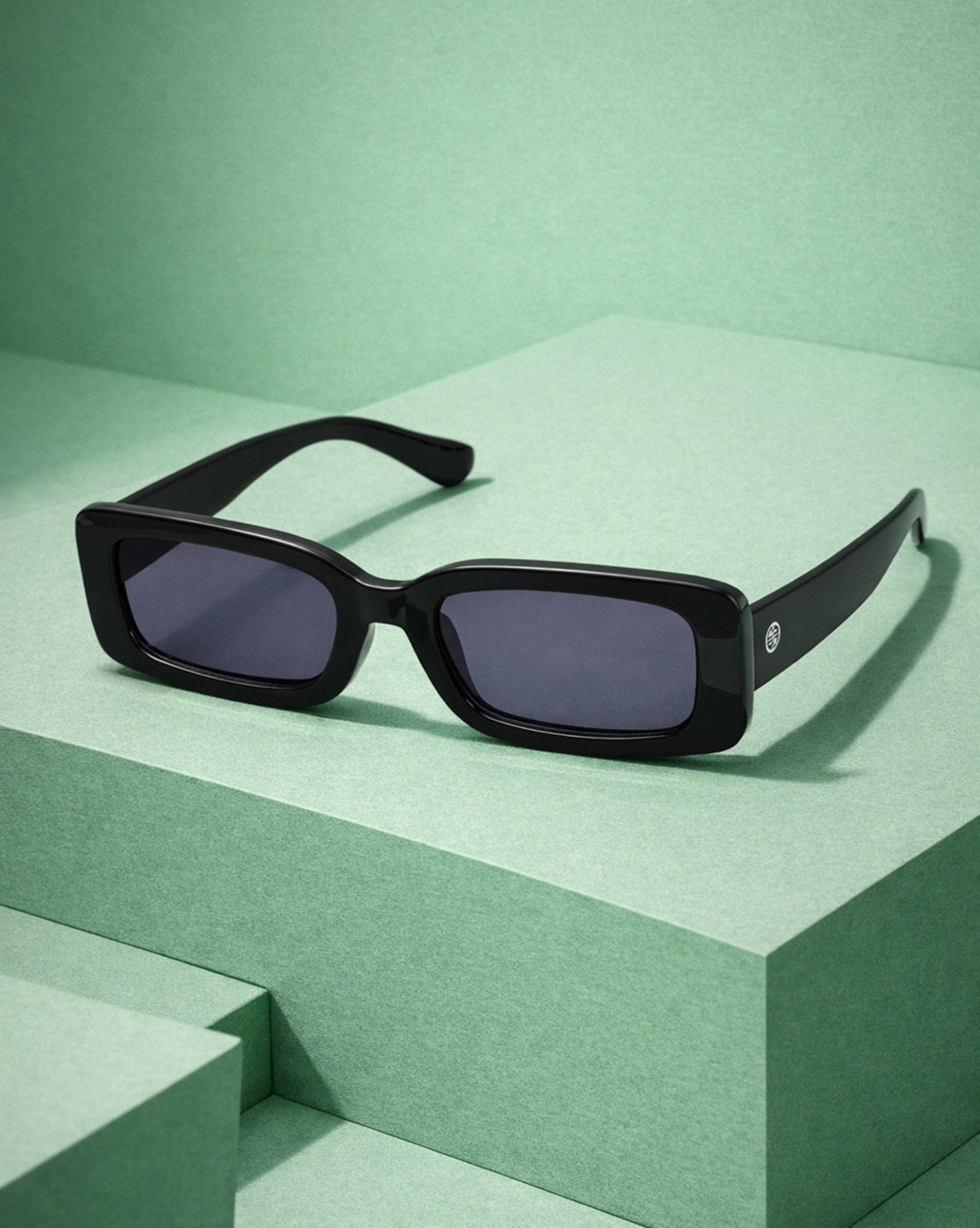 Women Black Toned Blue UV Protected Lens Square Sunglasses