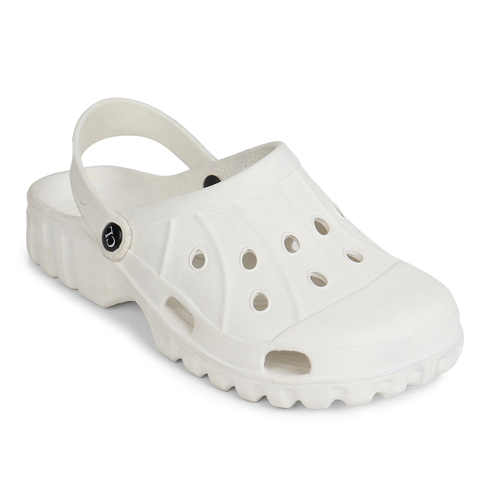Men Perforated Slip On Clogs with Back Strap