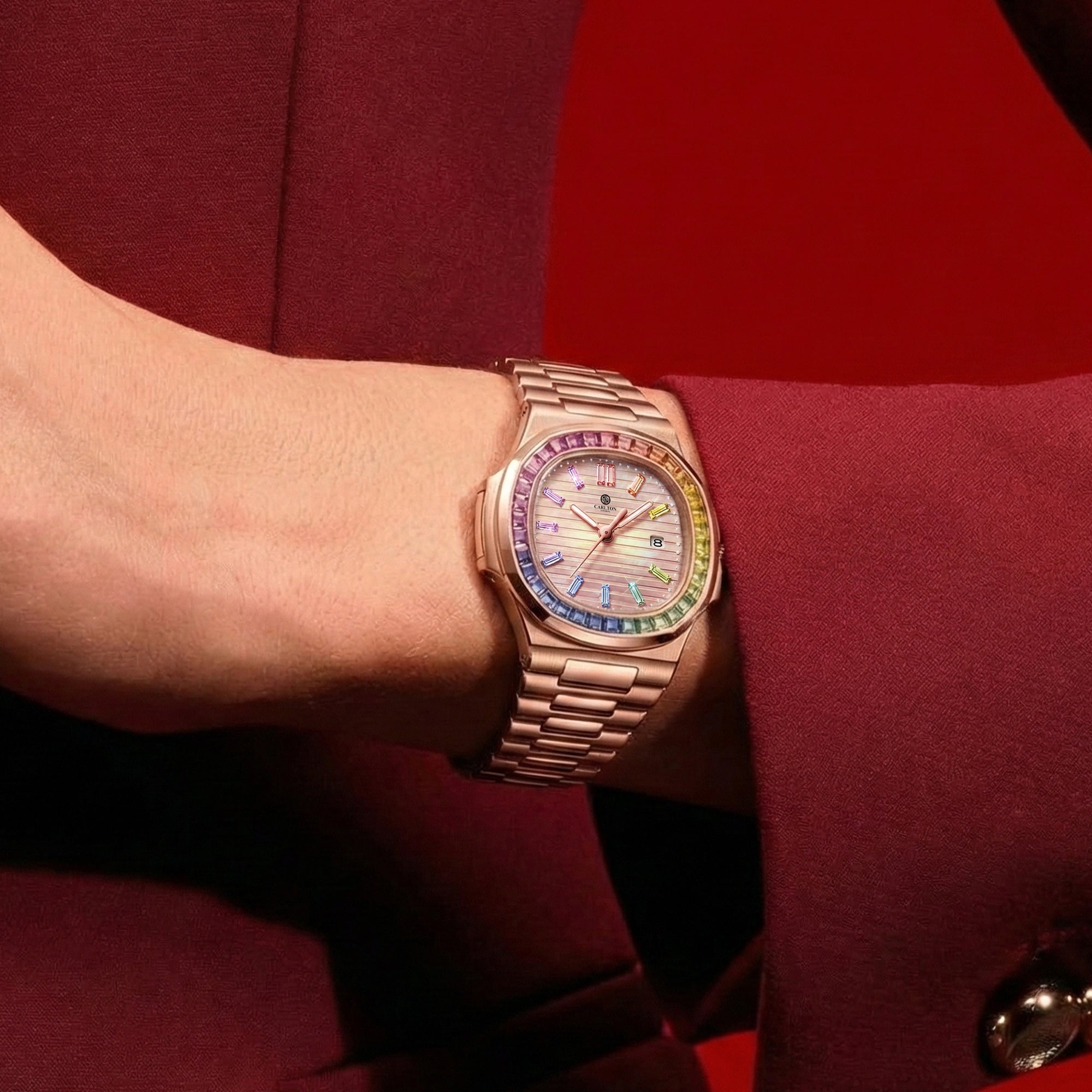 Carlton London Women Grace Rainbow Multicolor Analog Watch CLDPP-004