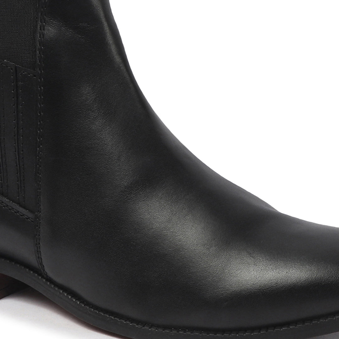 Elegant Classic Leather Ankle Boots for Men