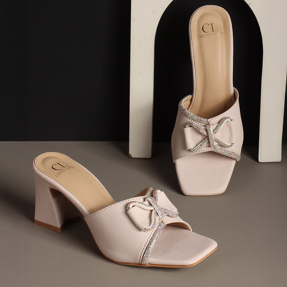 Women Embellished Party Block Heel Sandals