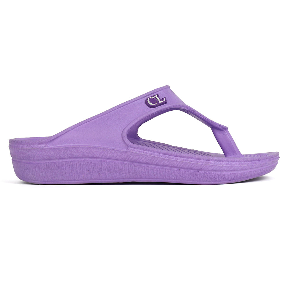 Women Fuchsia Comfortable Wedge Flip Flops