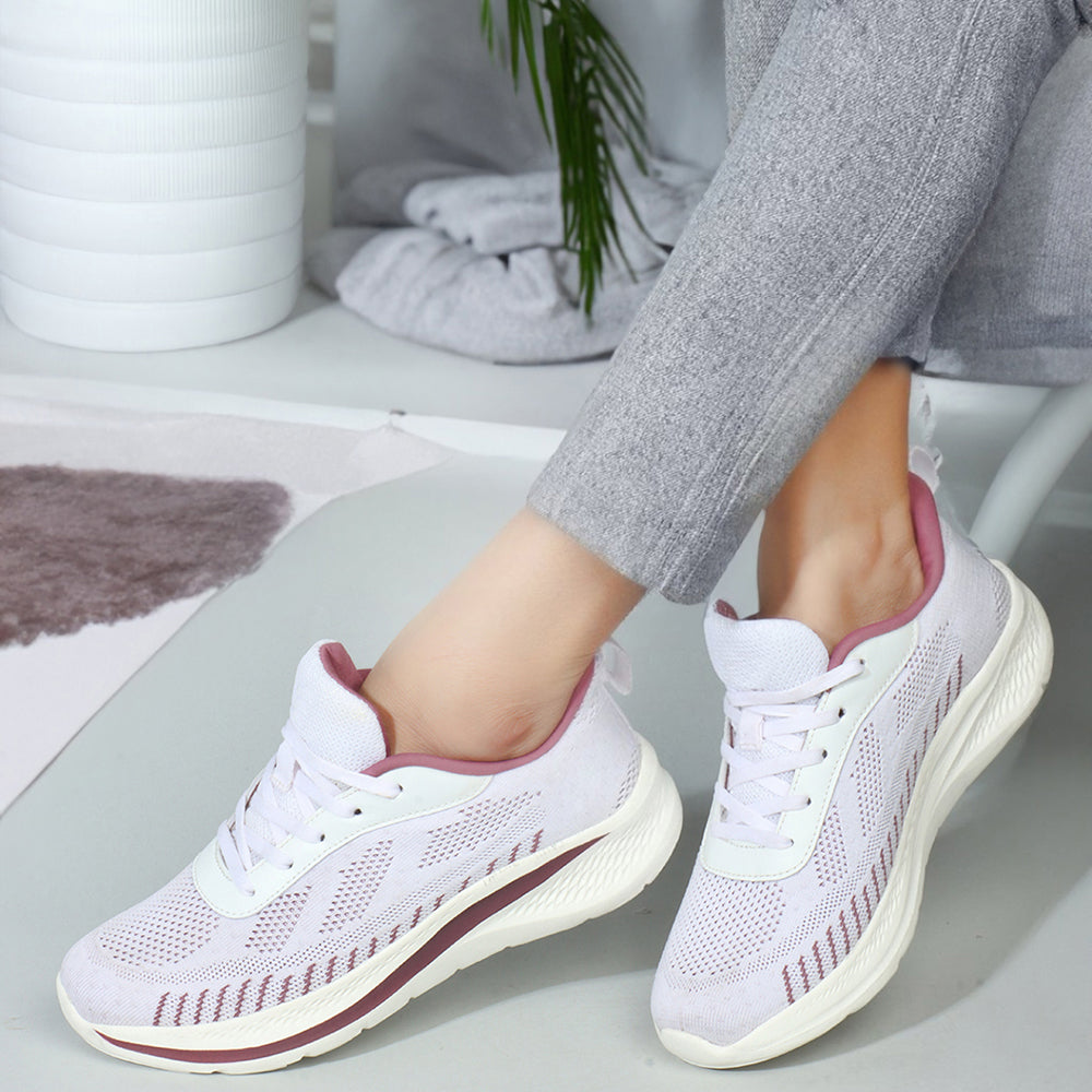 Women Mesh Flyknit Slip-On Lightweight Shoes