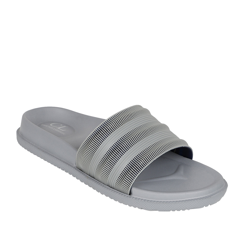 Men Textured Comfort Slip On Slider