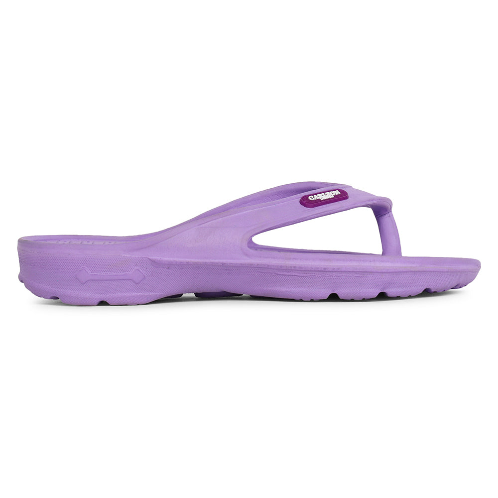 Women Fuchsia Comfortable Wedge Flip Flops