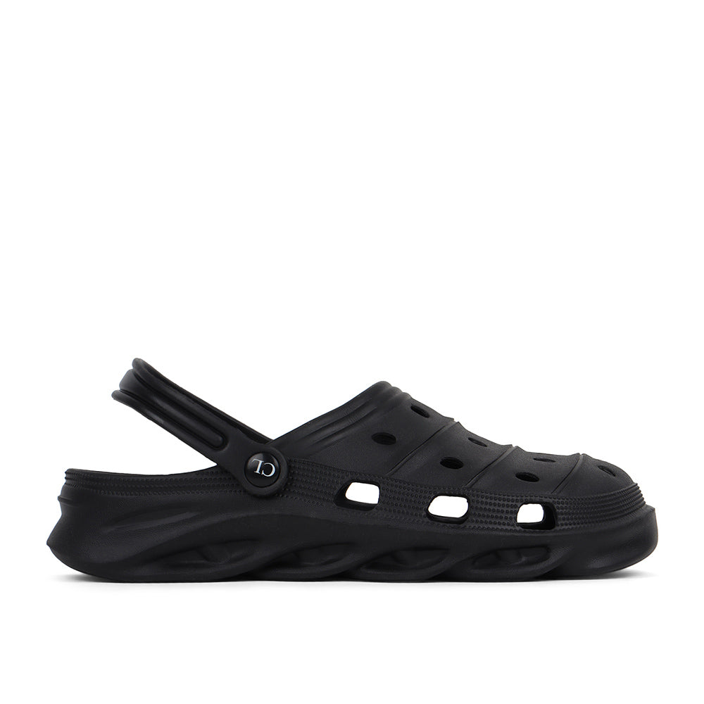Men Sculpted Perforated Comfort Clogs with Back Strap