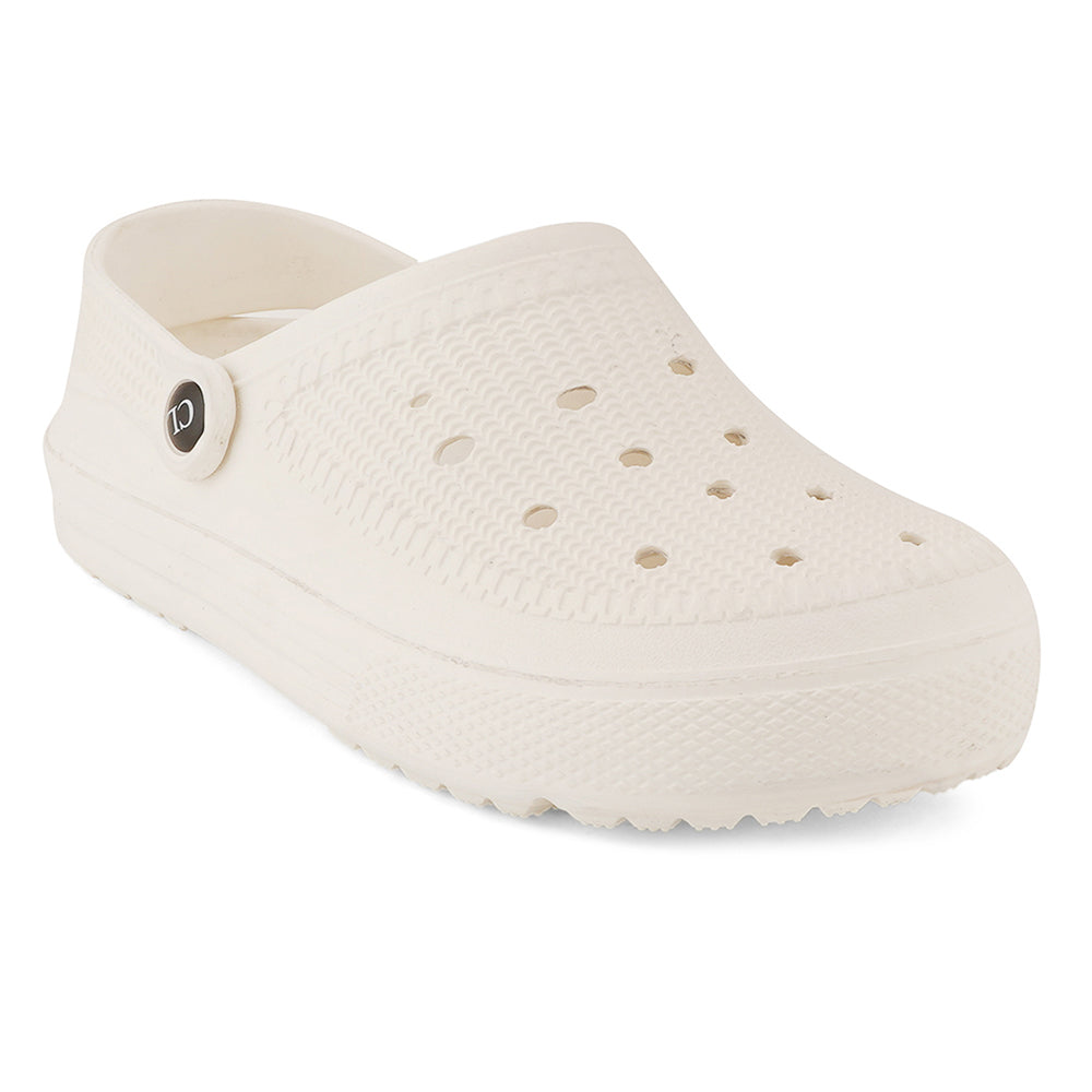 Men Sculpted Perforated Comfort Clogs with Back Strap