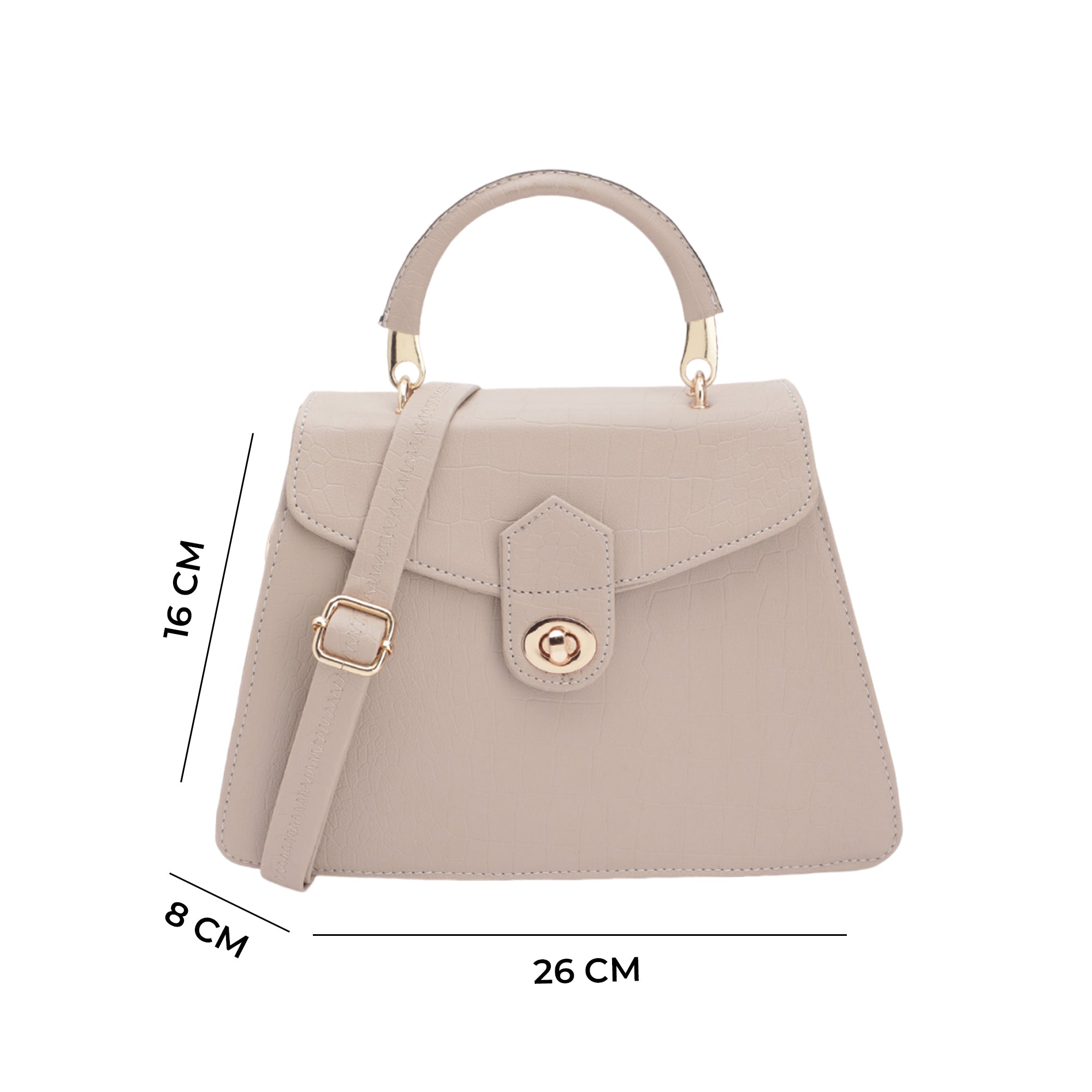 Carlton London Women Handbag - CLLP-907 CREAM_