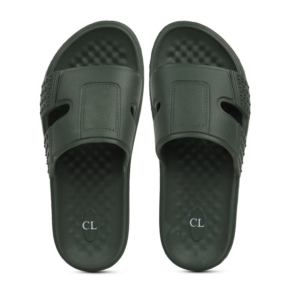 Men Textured Comfort Sliders