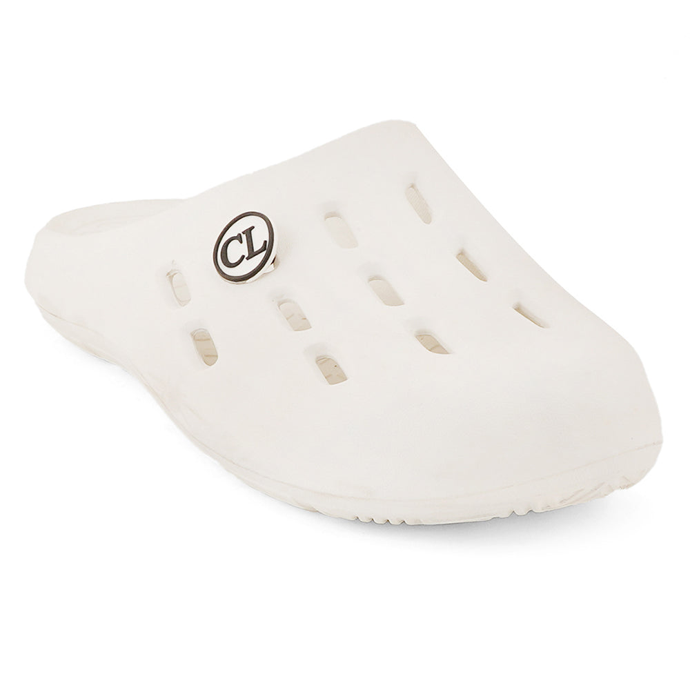 Men Perforated Slip On Mule Clogs