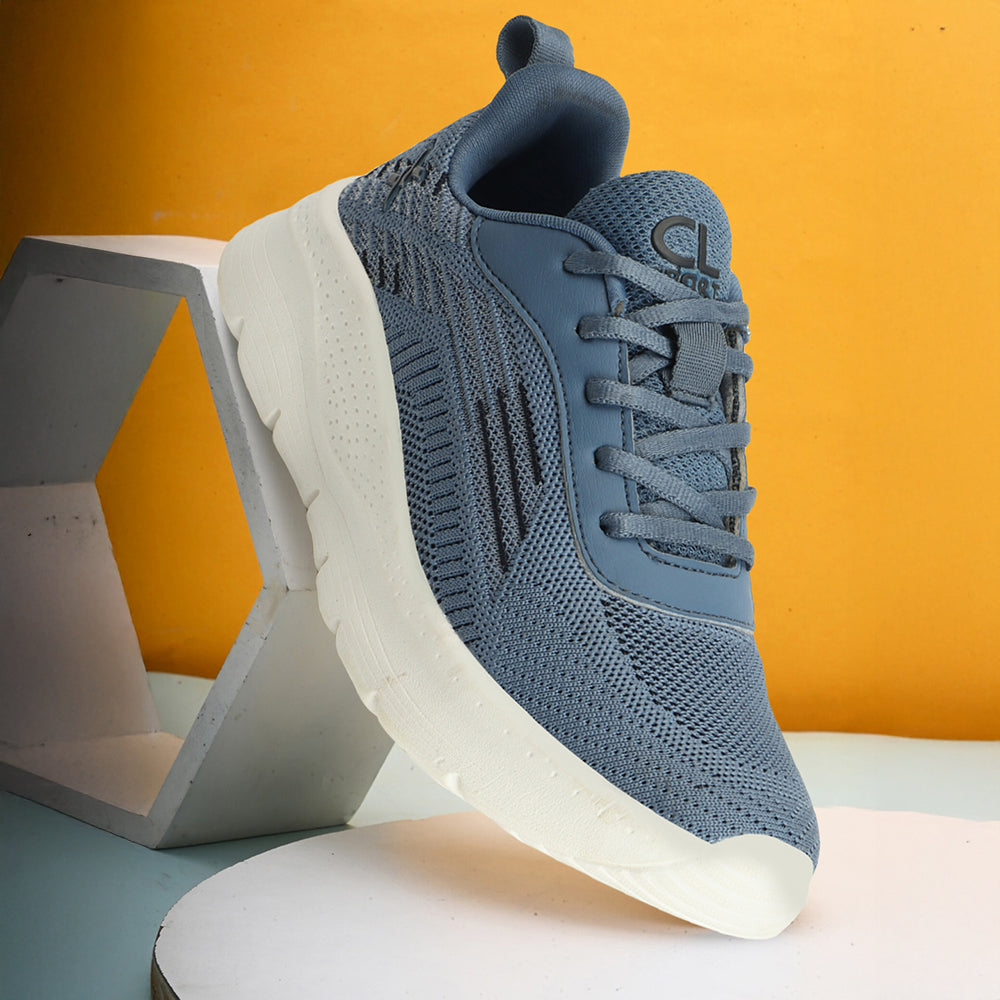 Women Mesh Flyknit Technology Lace-Up Sports Shoes