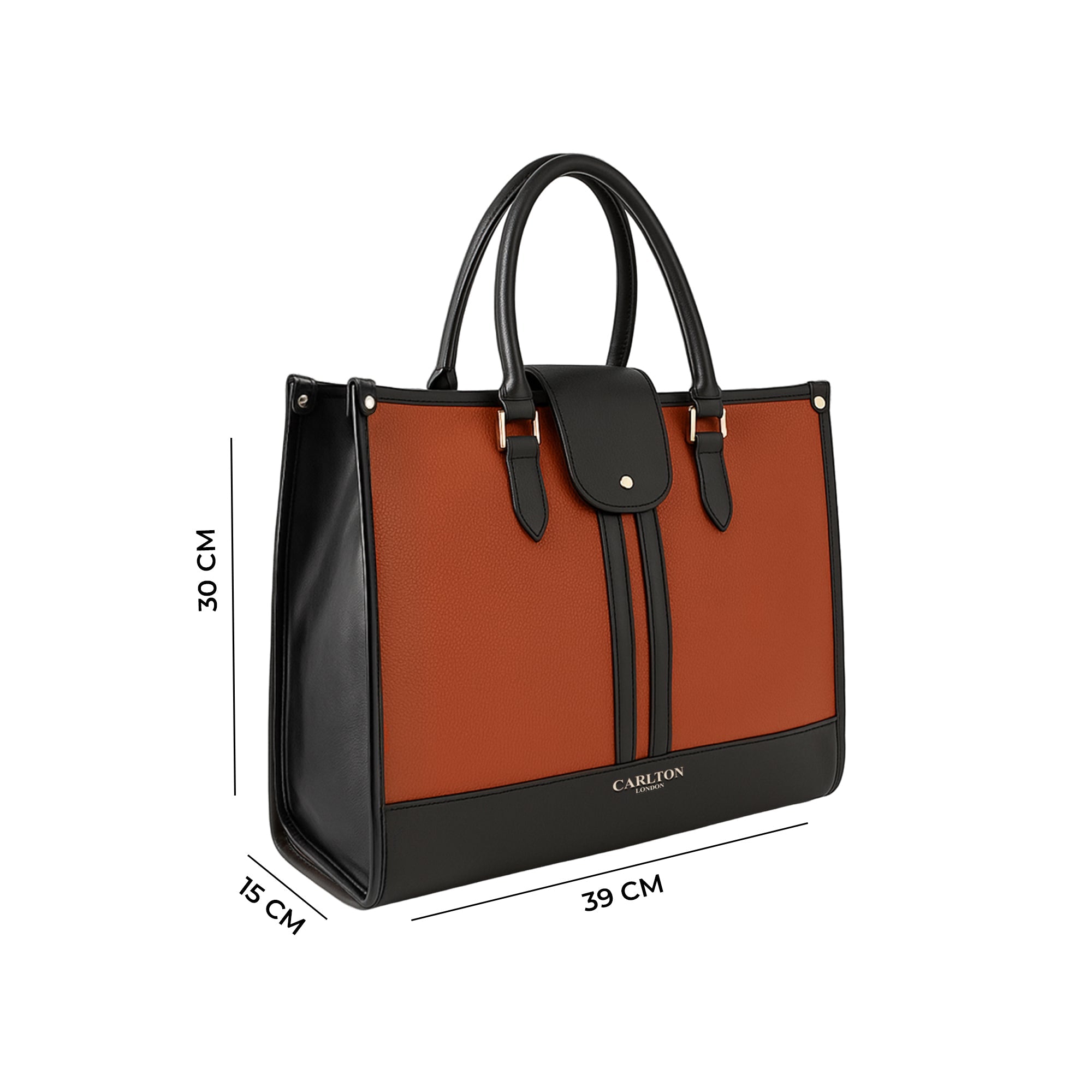 Carlton London Women Handbag - CLLP-1025 TAN/BLACK