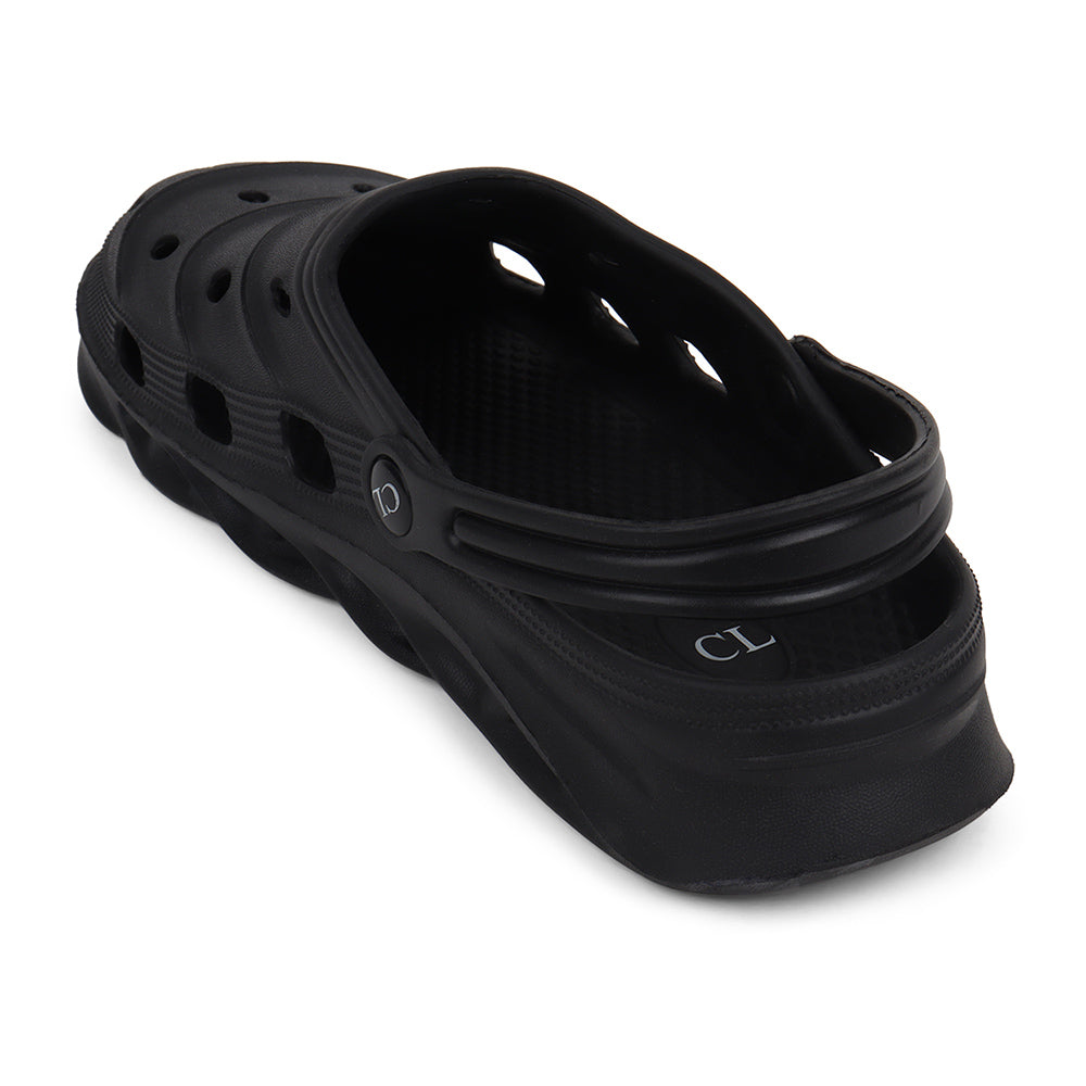 Men Sculpted Perforated Comfort Clogs with Back Strap