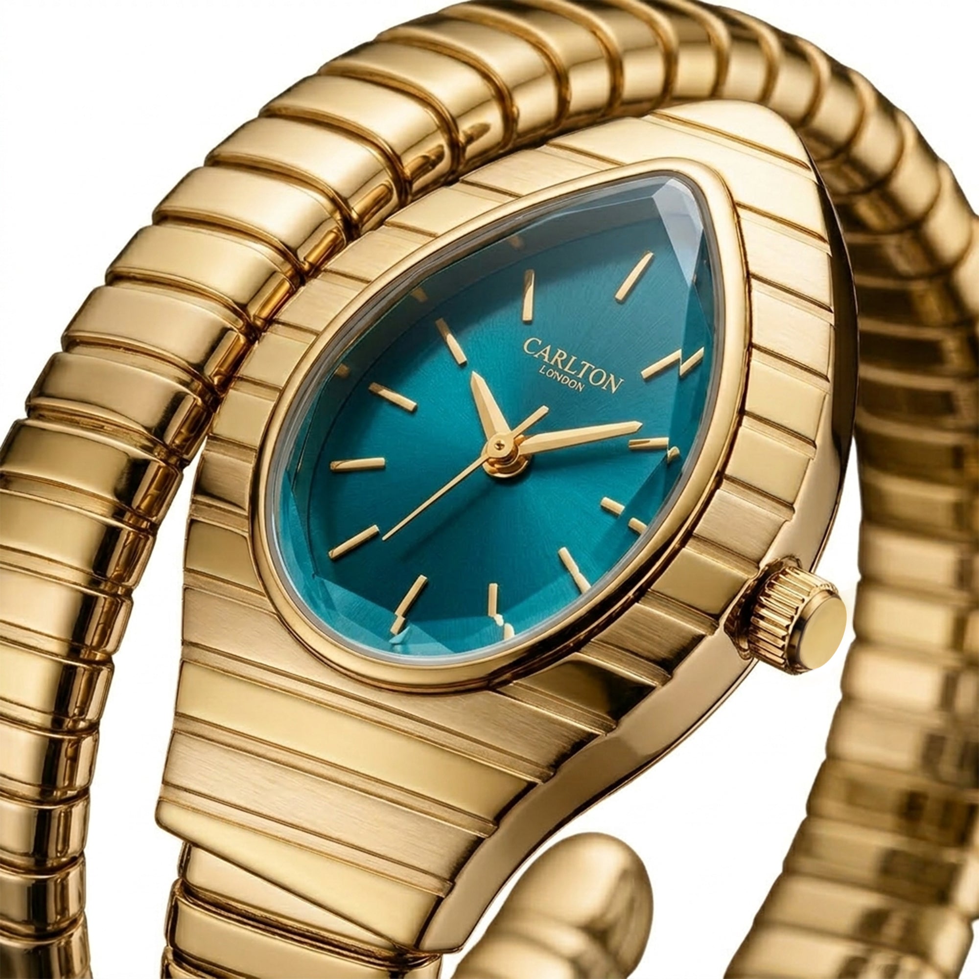Carlton London Embrace Teal Women Watch - CL-EM-TL