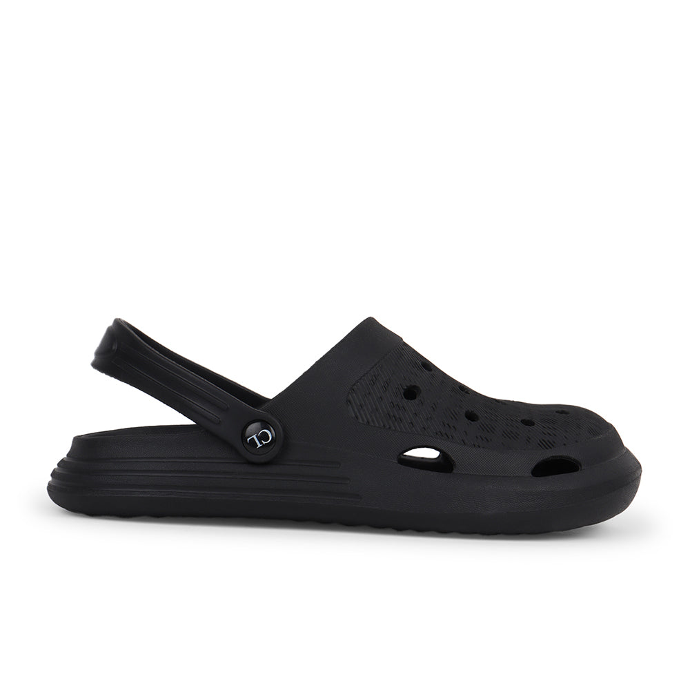 Men Sculpted Perforated Comfort Clogs with Back Strap