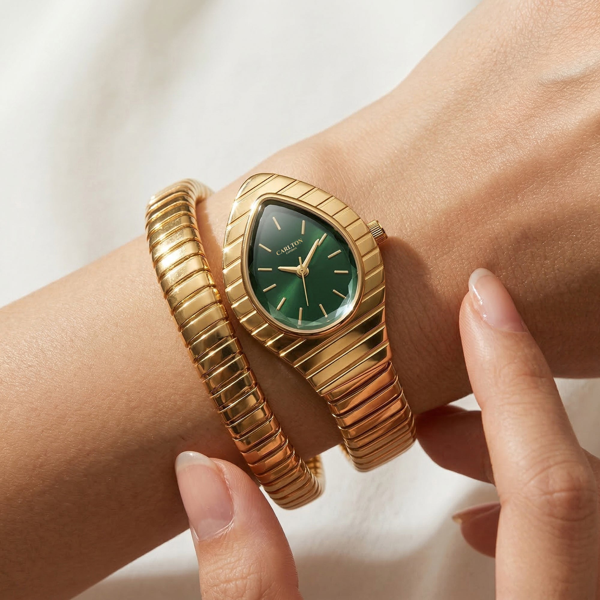 Carlton London Embrace Green Women Watch - CL-EM-GRN