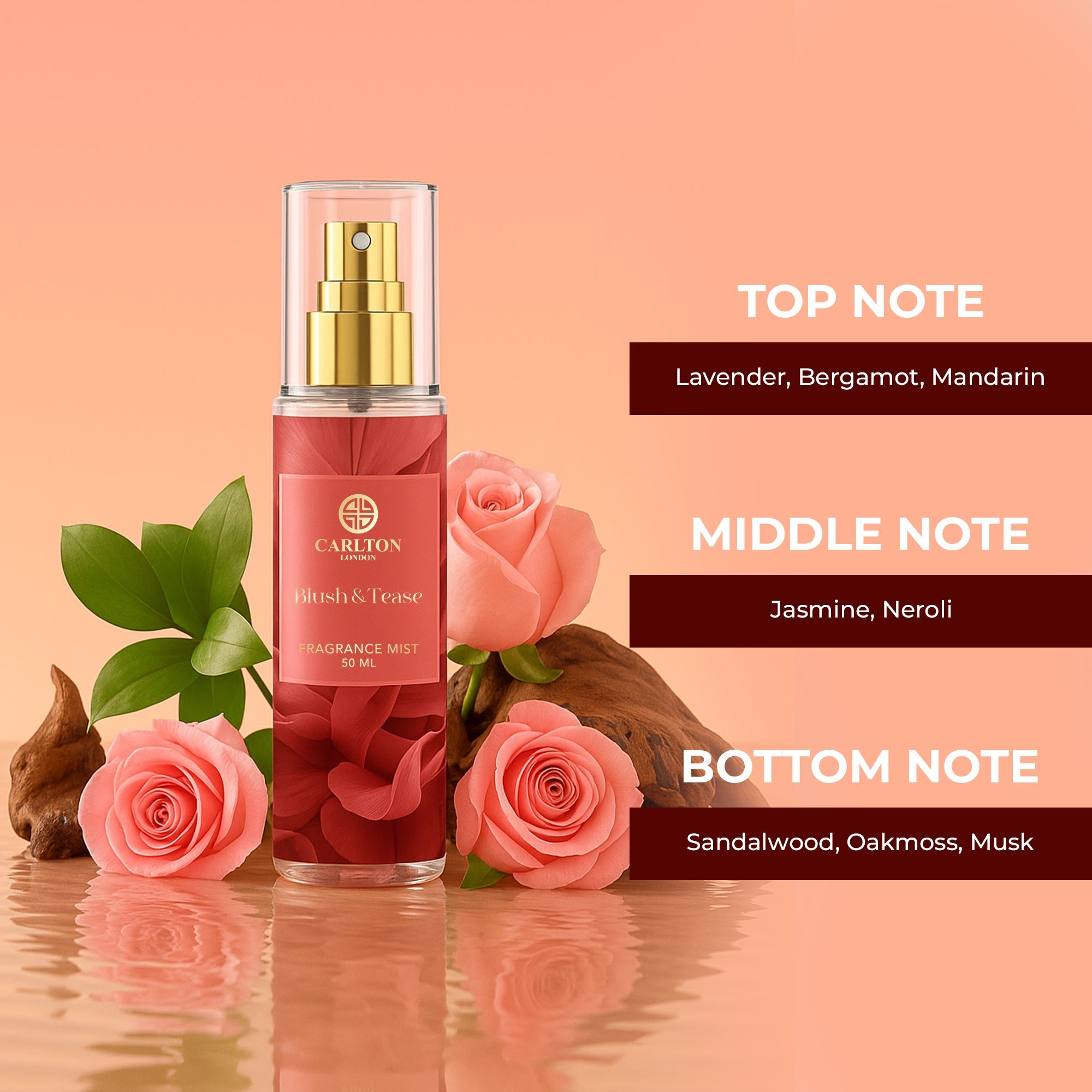 Carlton London Gift set of 4 Mini Body Mist - 50ml each