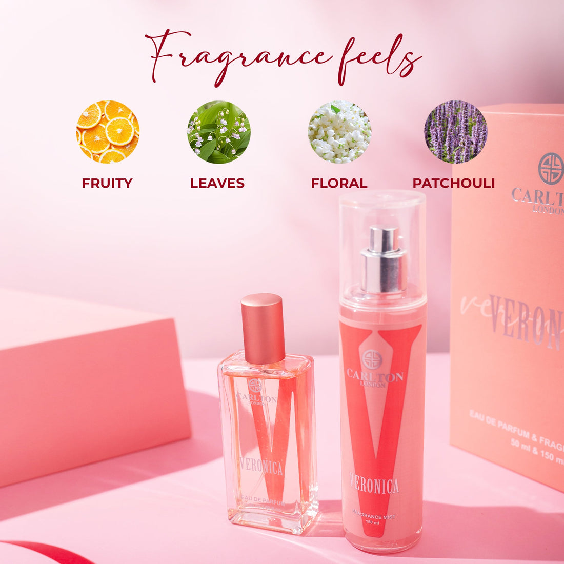 Women Gift Set Of 2 Veronica Edp Perfume 50Ml & Body Mist - 150Ml