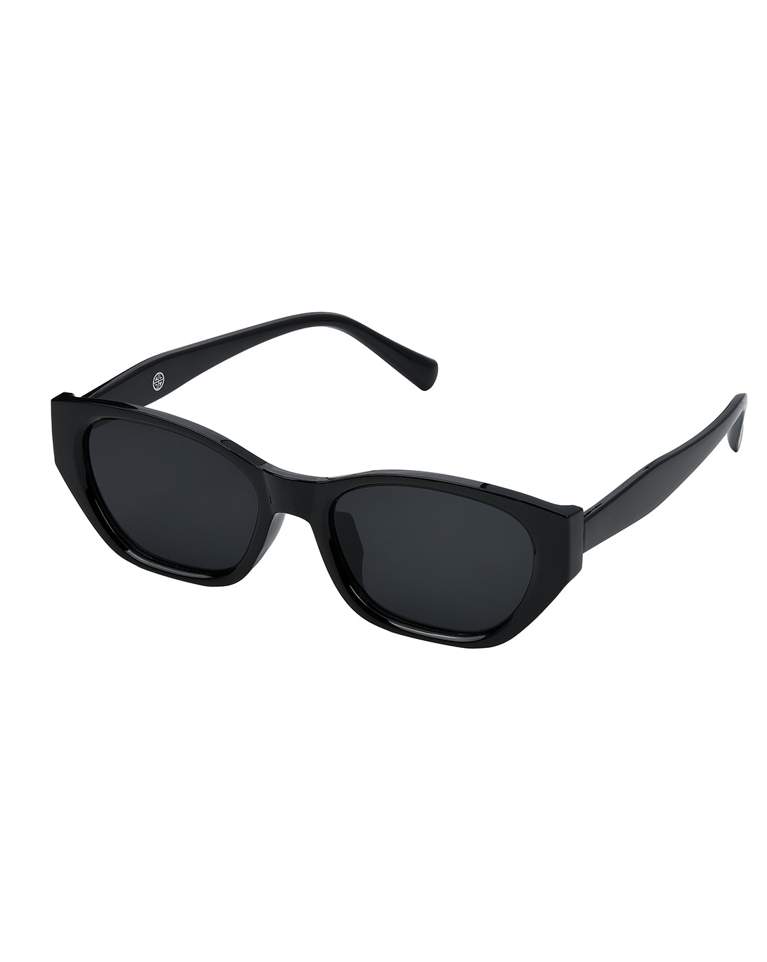 Women Black Toned UV Protected Black Lens Wayfarer Sunglasses