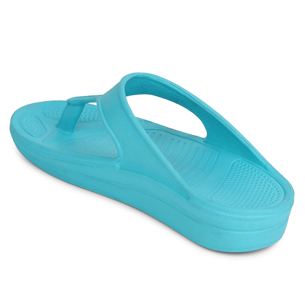 Women Fuchsia Comfortable Wedge Flip Flops