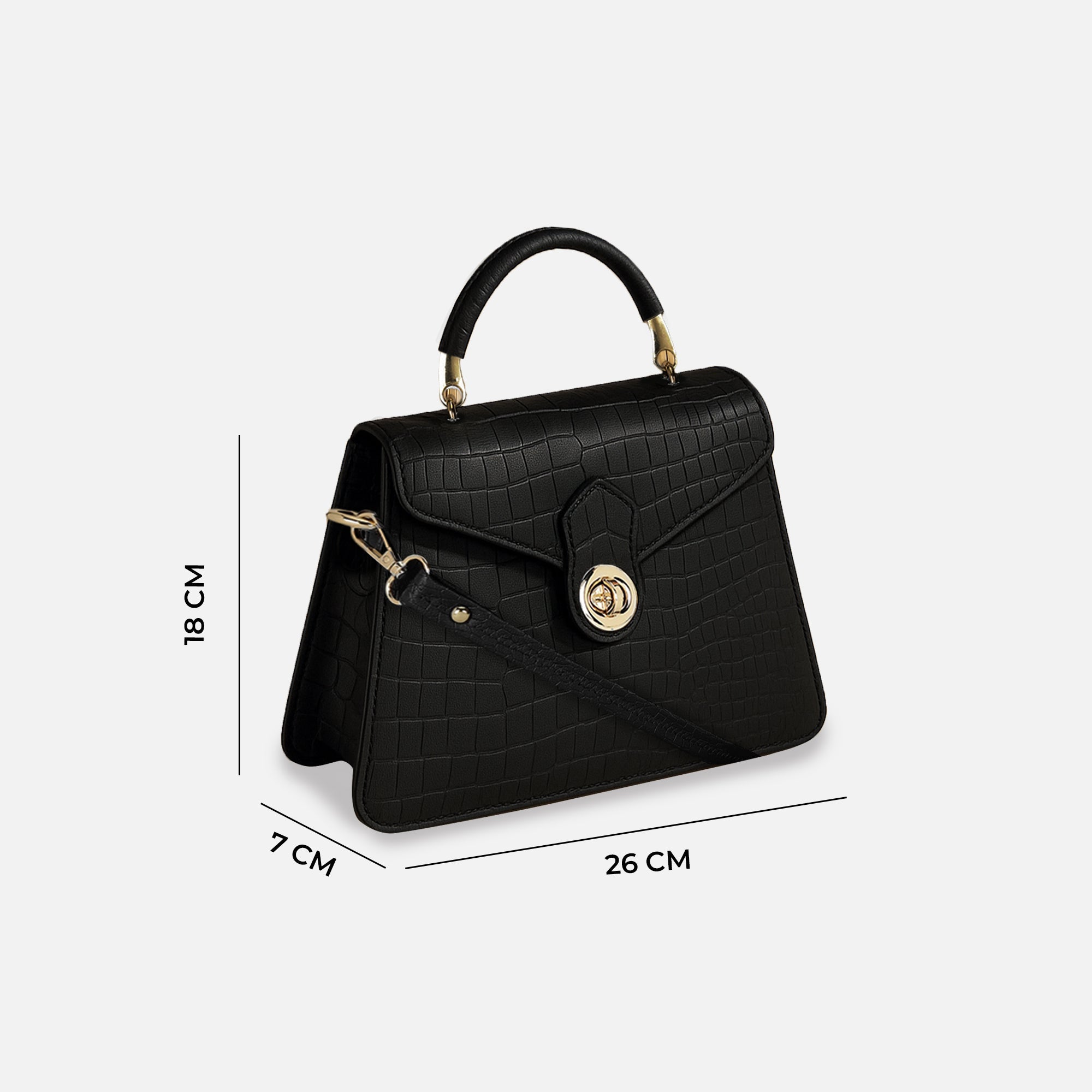 Carlton London Women Handbag - CLLP-907 BLACK