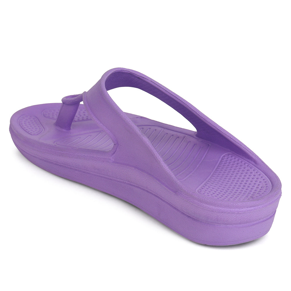 Women Fuchsia Comfortable Wedge Flip Flops