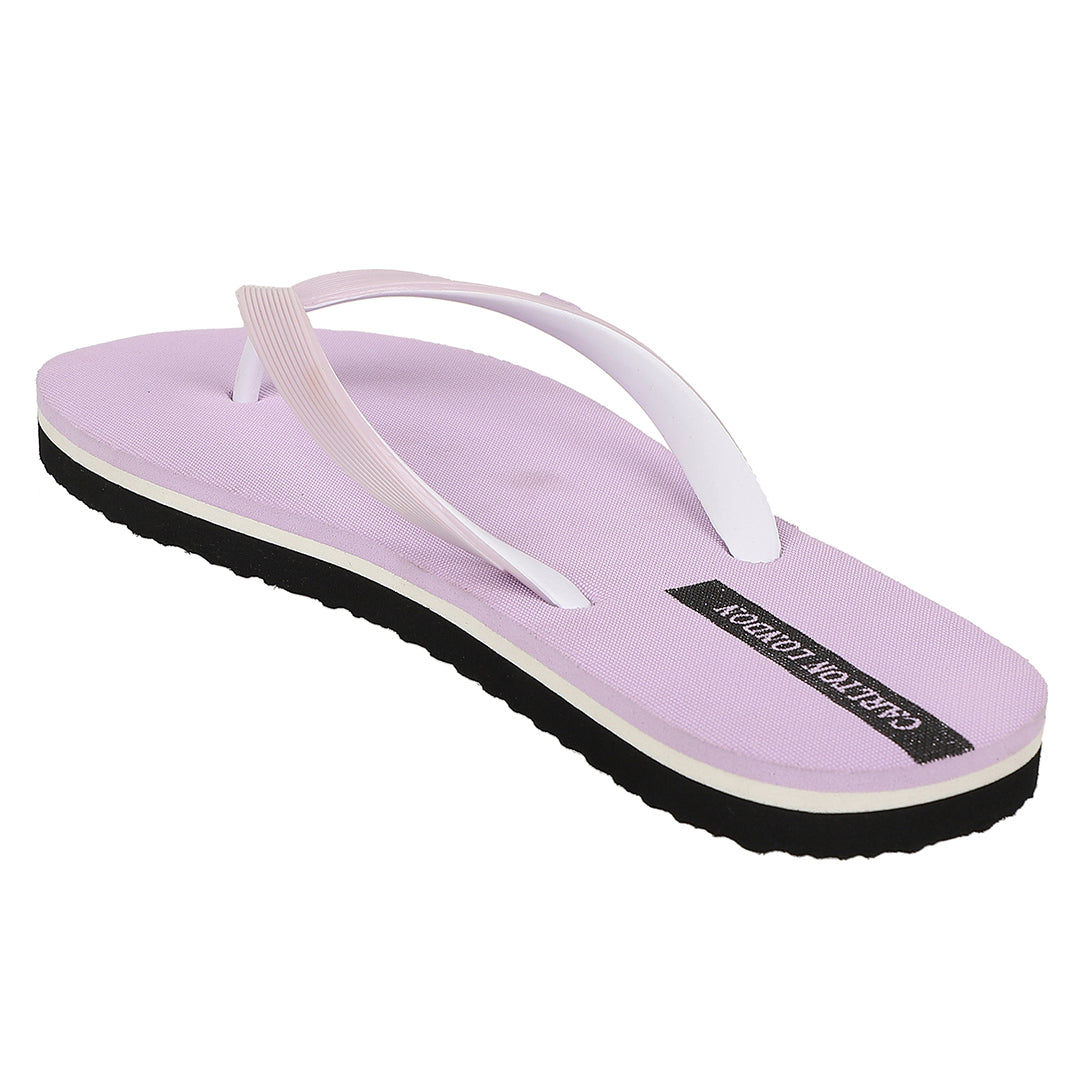 Women Striped Strap Thong Sandals