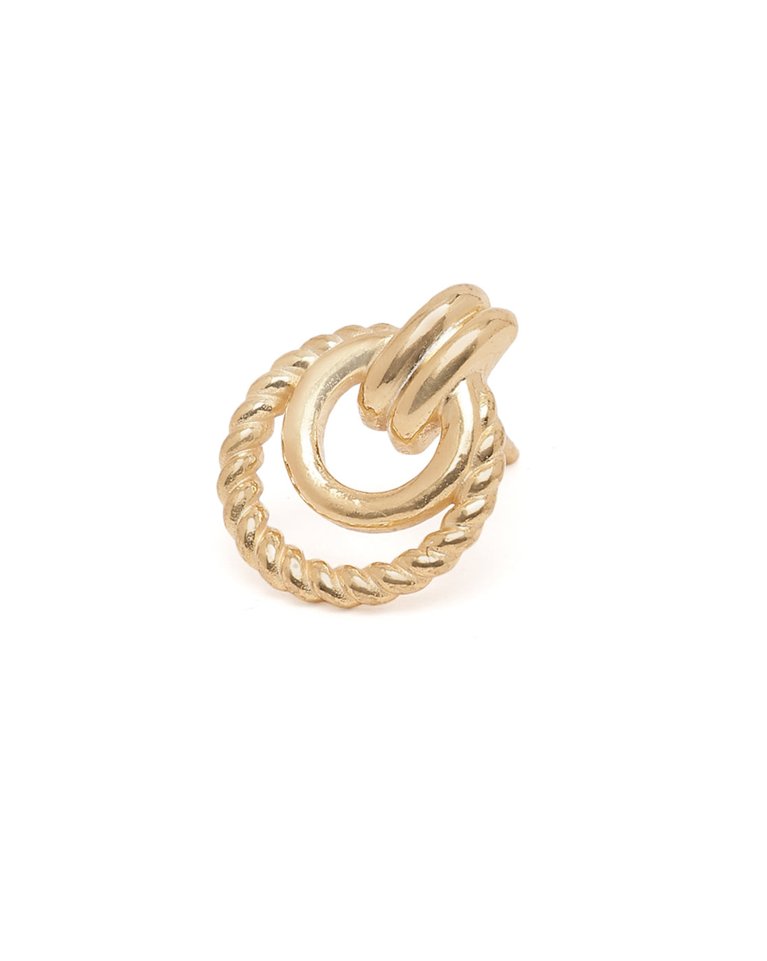 18kt Gold Plated Circular Stud Earring